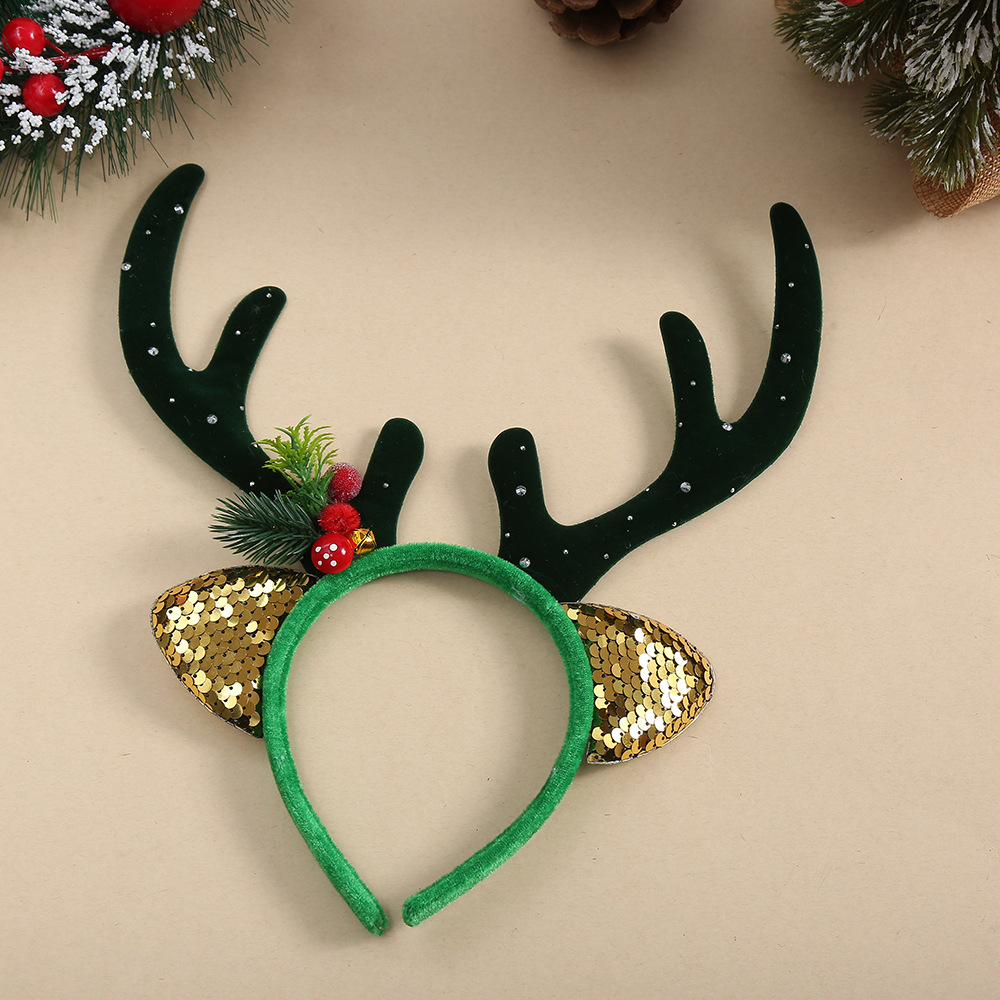 1pc Kids Christmas Sequin Rein - đánh giá và giá Reindeer Antlers Headband