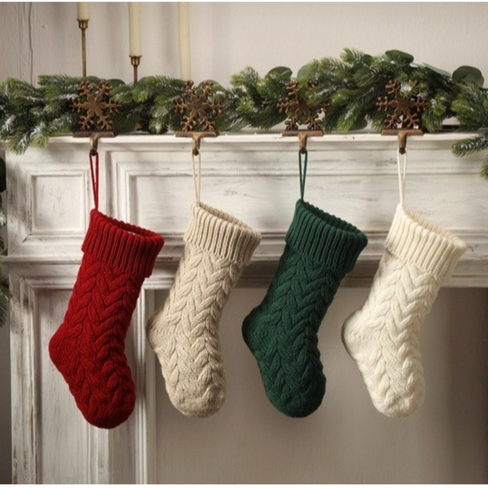 Knitted Christmas Sockings Flu - đánh giá và giá Christmas Stocking Hanging