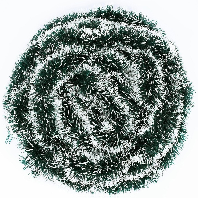 Christmas Tinsel Ribbons Green - đánh giá và giá Tinsel Garland Decoration
