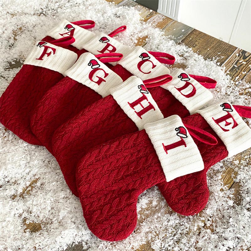 Christmas Socks Knitting Snowf - đánh giá và giá Christmas Stocking Hanging