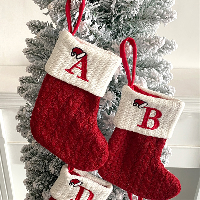 Christmas Socks Knitting Snowf - đánh giá và giá Christmas Stocking Hanging