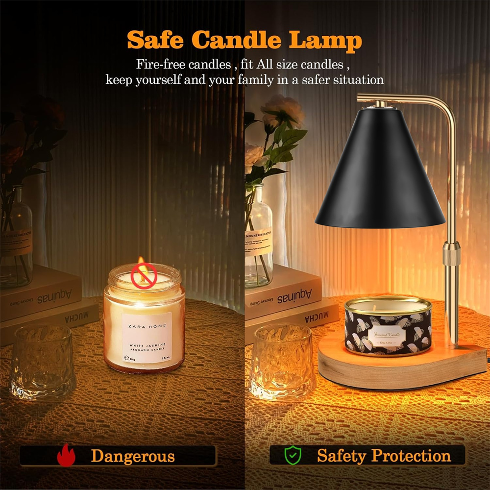 Black Candle Warmer Lamp with  - đánh giá và giá Holiday Candle Set