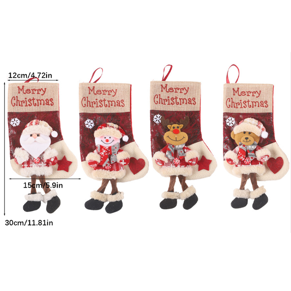 Large Christmas Stocking with  - đánh giá và giá Christmas Stocking Hanging