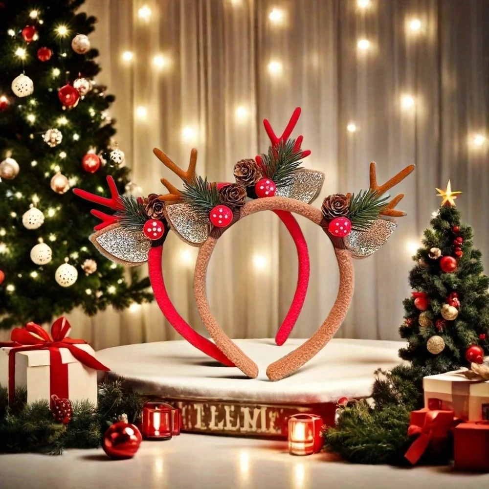 1Pc Christmas Headbands Christ - đánh giá và giá Reindeer Antlers Headband
