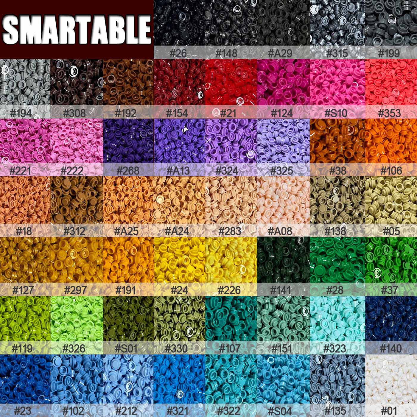Round Plate 1x1 DIY Pixel Art  - đánh giá và giá Lego Set City