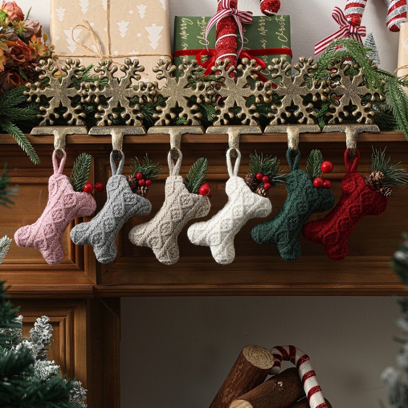 Multicolor Cable Knit Bone Sha - đánh giá và giá Christmas Stocking Hanging