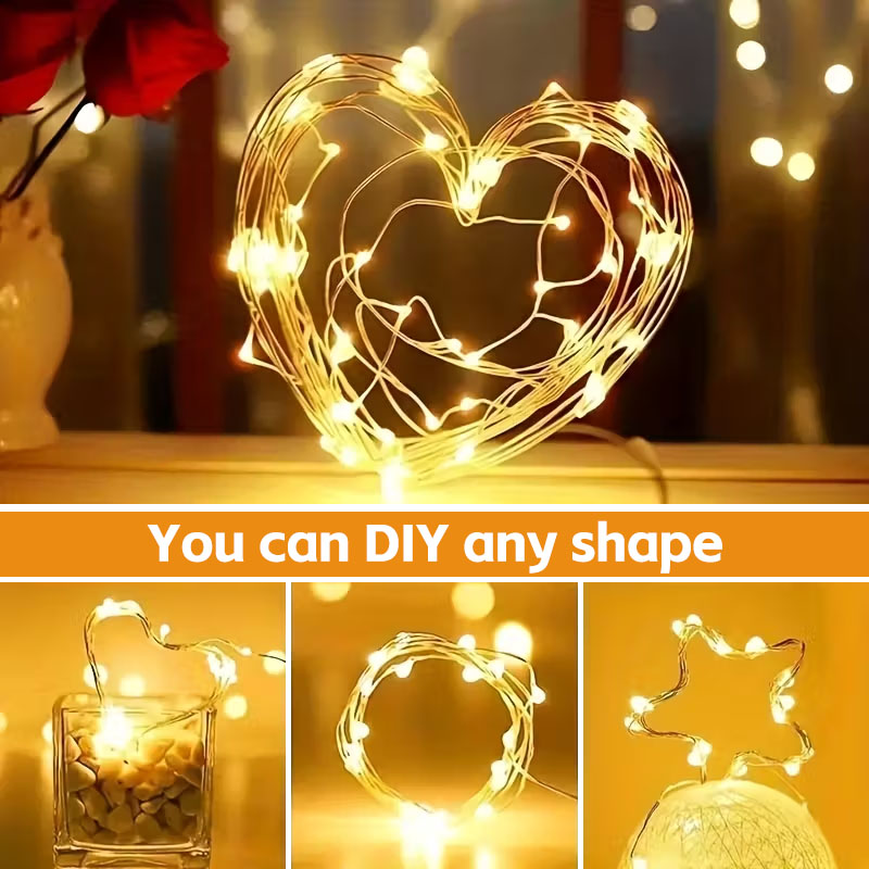 LED fairy lights, battery-powe - đánh giá và giá Led Fairy String Lights