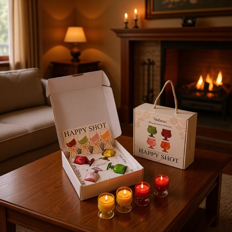 Scented Candle Gift Set Wine G - đánh giá và giá Holiday Candle Set