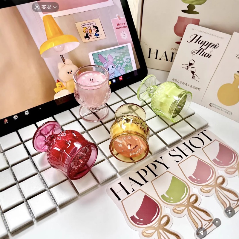 Scented Candle Gift Set Wine G - đánh giá và giá Holiday Candle Set