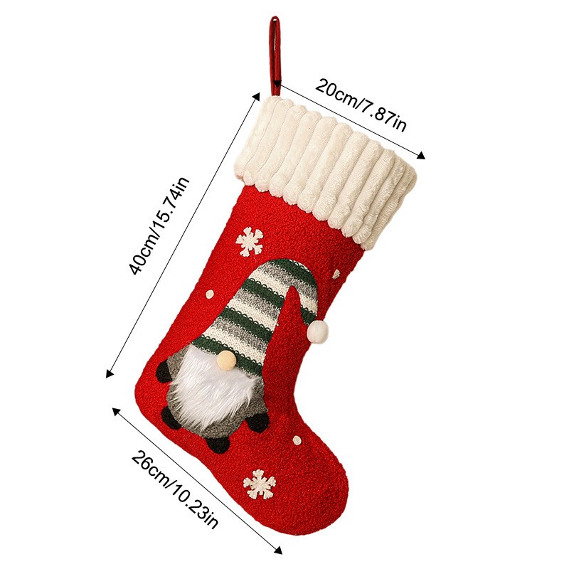Large Faceless Old Man Christm - đánh giá và giá Christmas Stocking Hanging